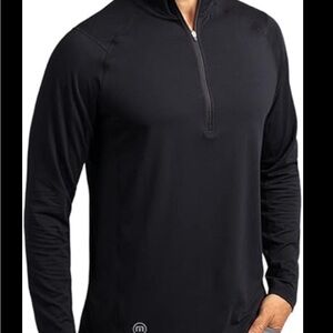 Travis Mathew’s Men’s Yanks 2.0 Light Weight 1/4 zip pull over | small | black